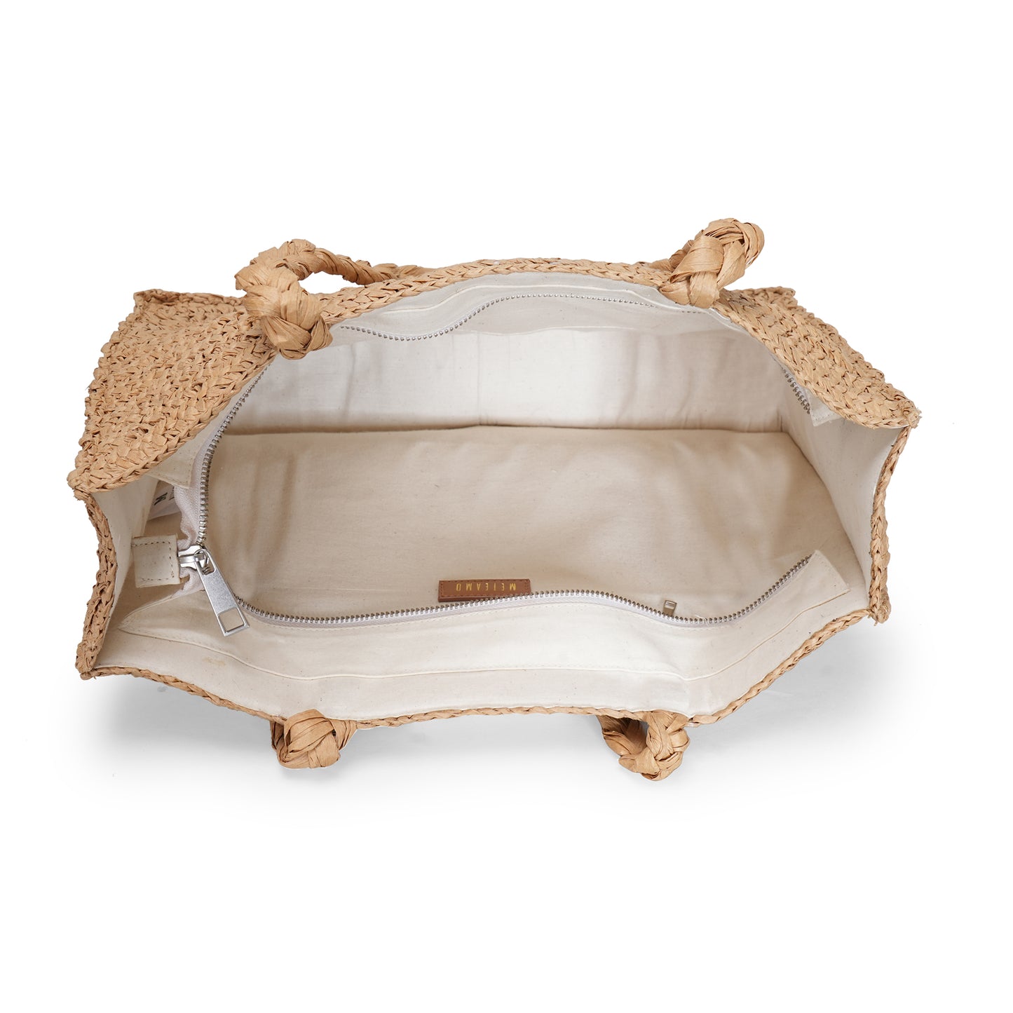 Daalin - Raffia Box Bag with Beaded Decorative Flap