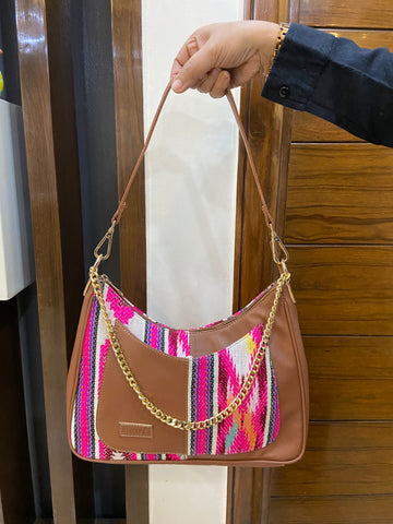 Crescent Baguette - Spectrum Fusion - Everyday Shoulder Bag