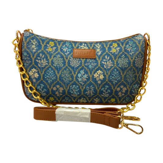Imprint Baguette - Blue Flowers - Everyday Shoulder Bag