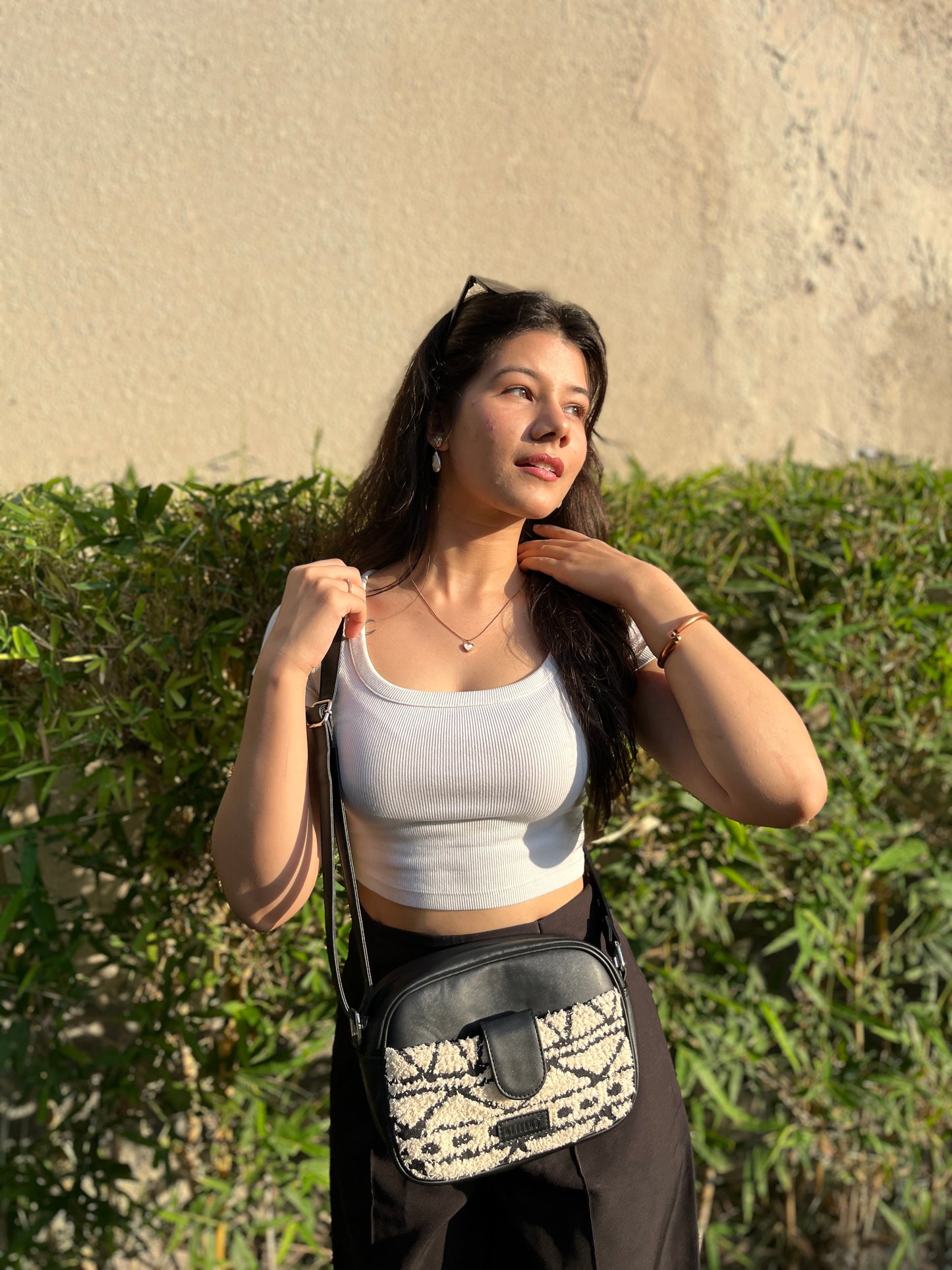 Sling Bag - Monochrome Tribal