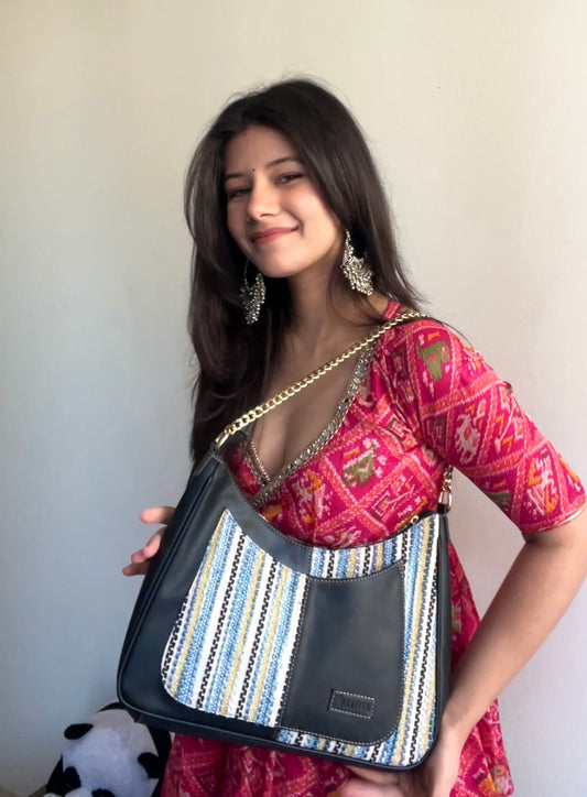 Crescent Baguette - Blue Wave - Everyday Shoulder Bag (BOGO)