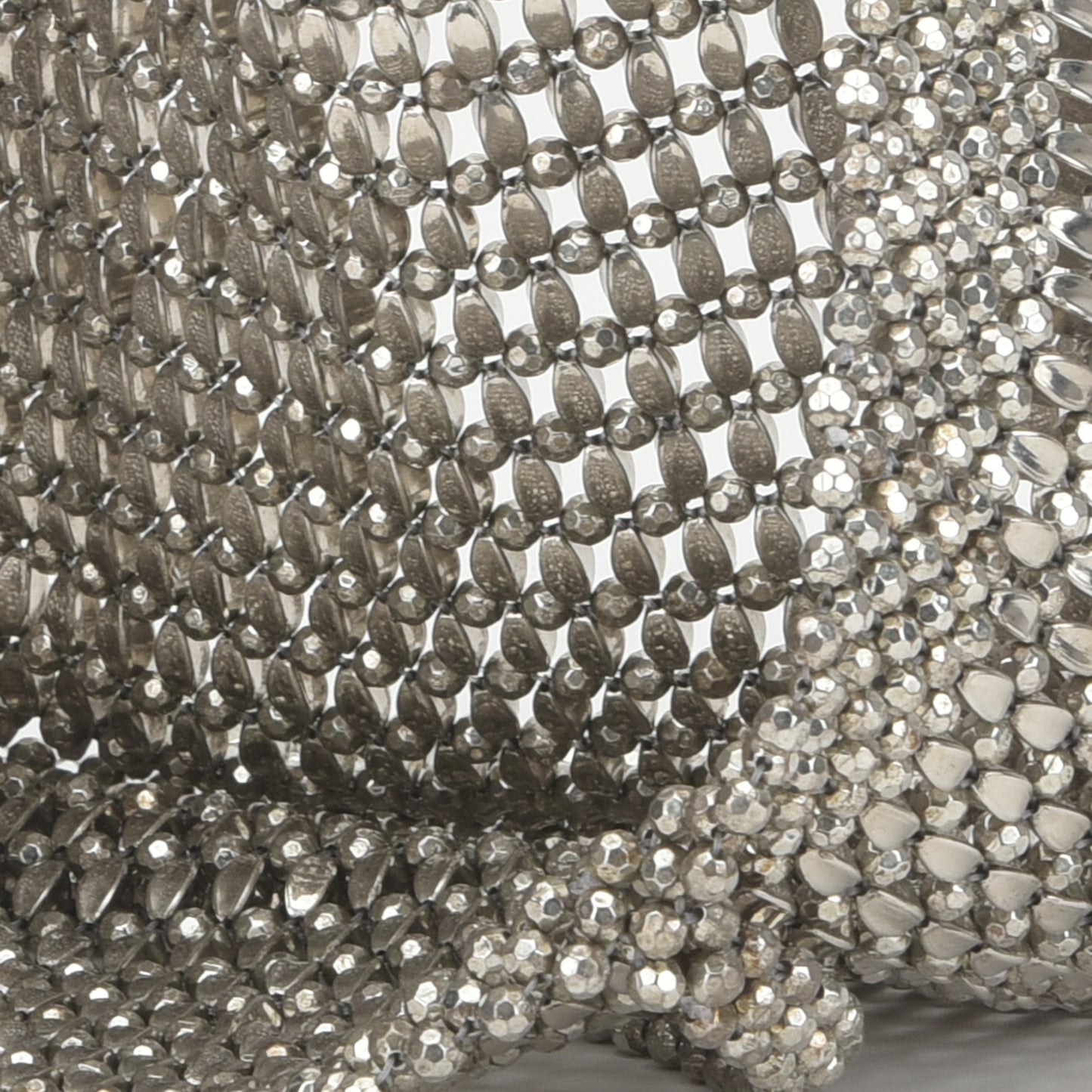 Rosario - Silver Beads Handbag