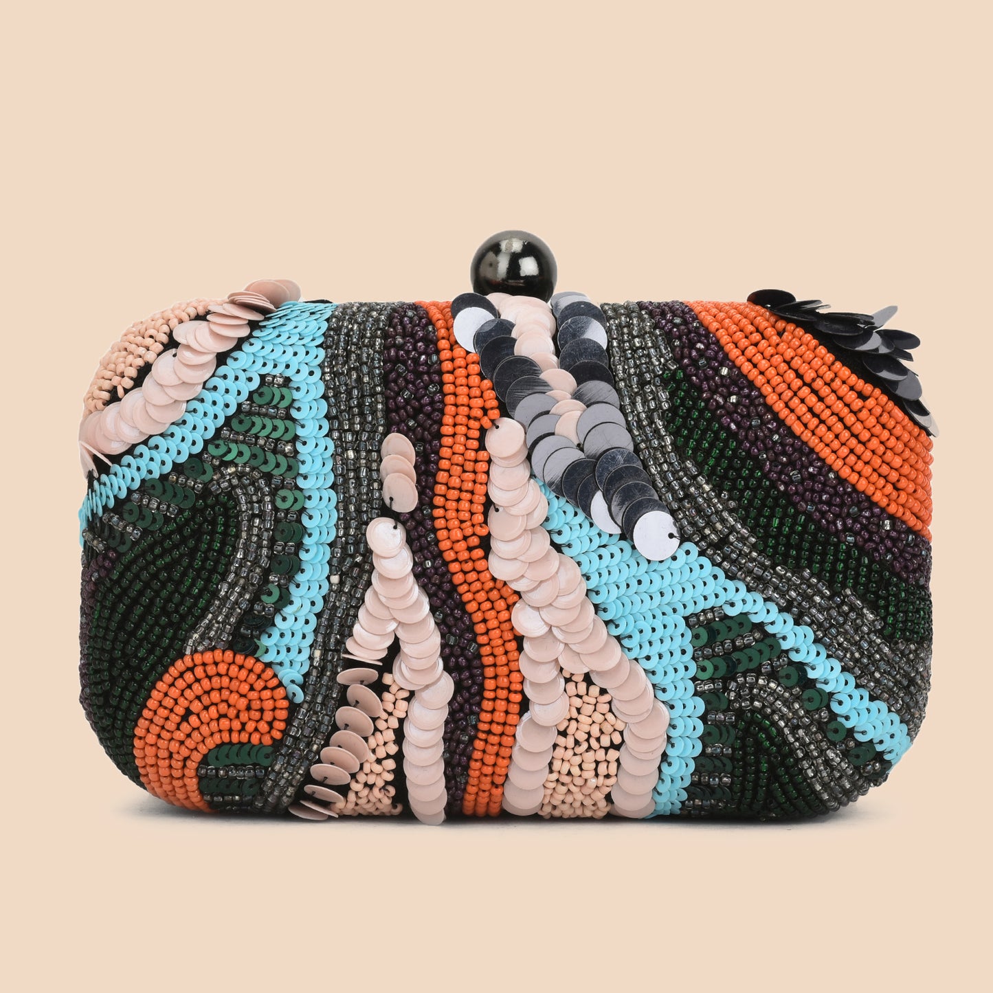 Sequina- Multicolor Beaded Clutch Bag