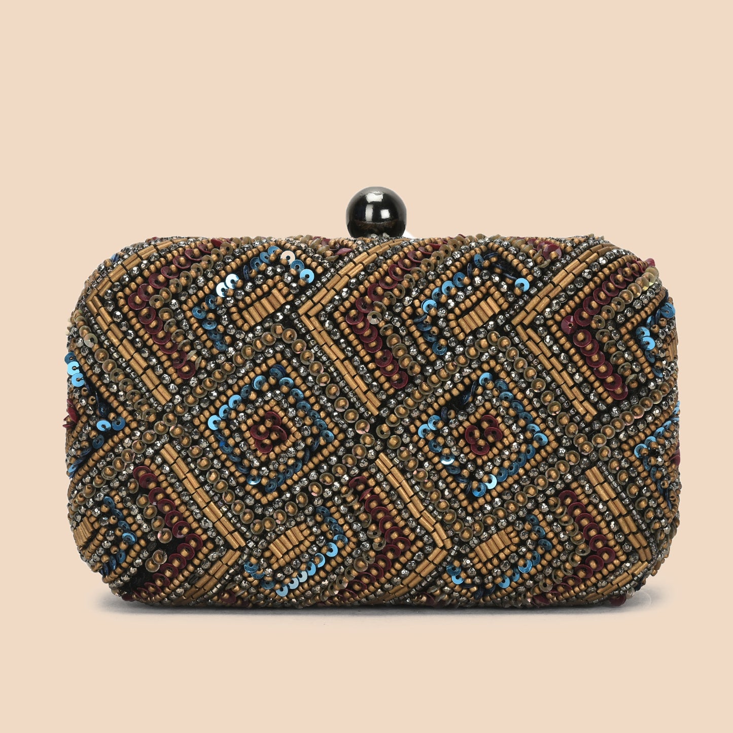 Embellia- Sequince & Beaded Clutch Bag