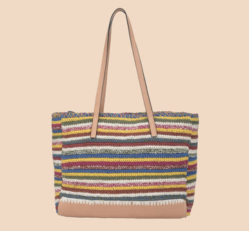 Shahara - Multicolor Raffia Tote Bag