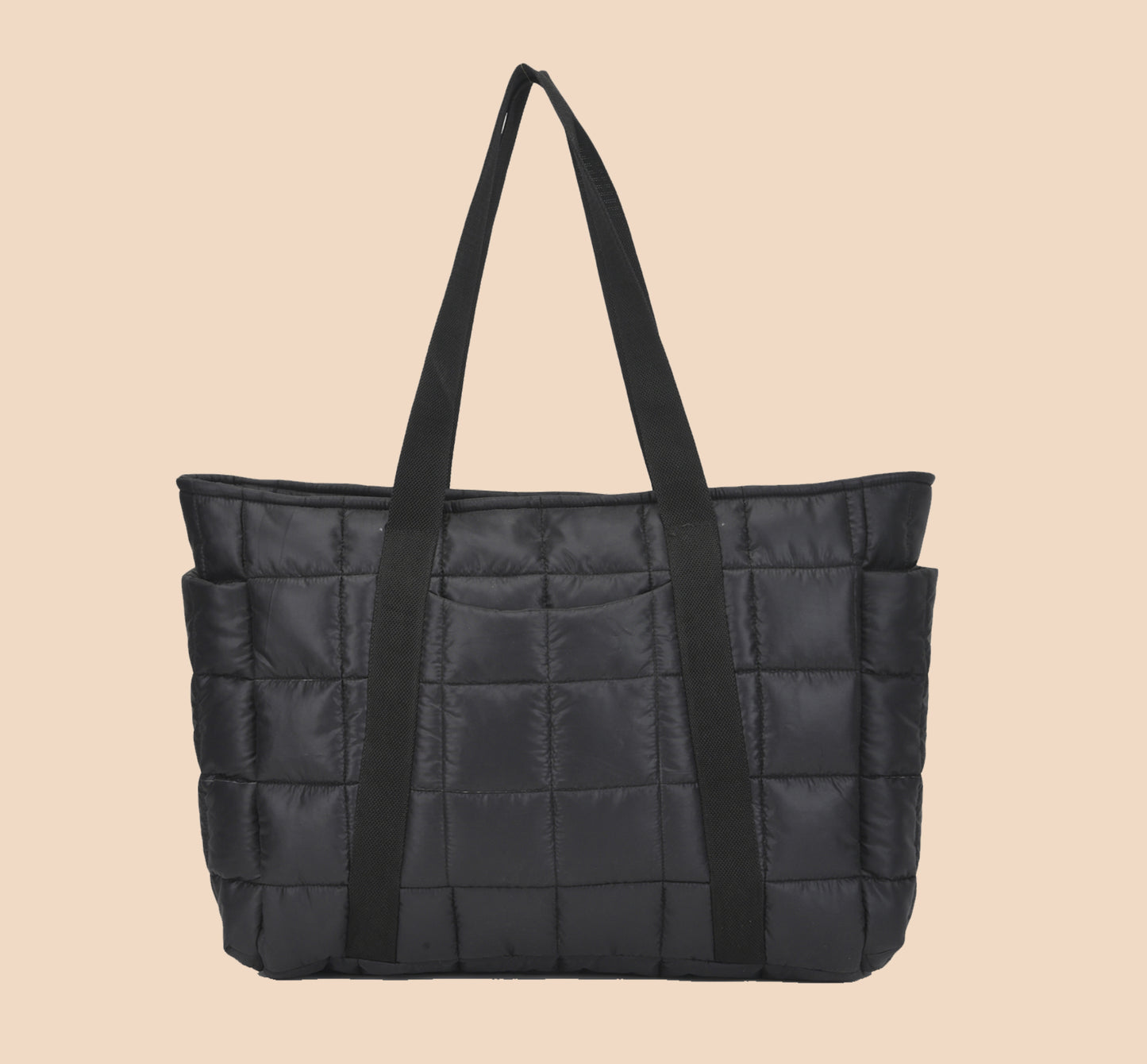 Fumadora Black - Checkered Box Fancy Puffer Handbag