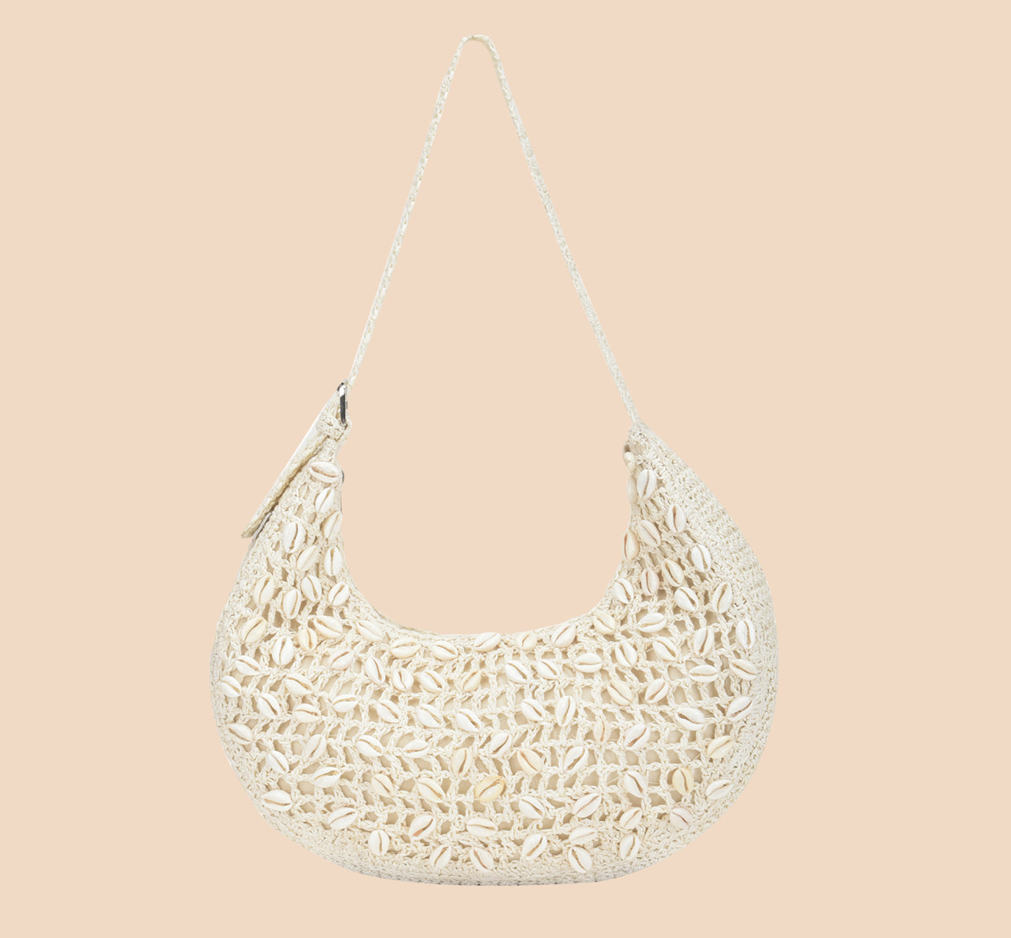 Araah- Raffia & Seashell Shoulder Bag