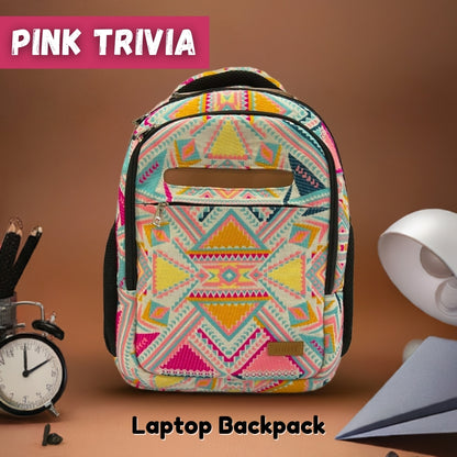 Pink Trivia- Travel & Laptop BackPack