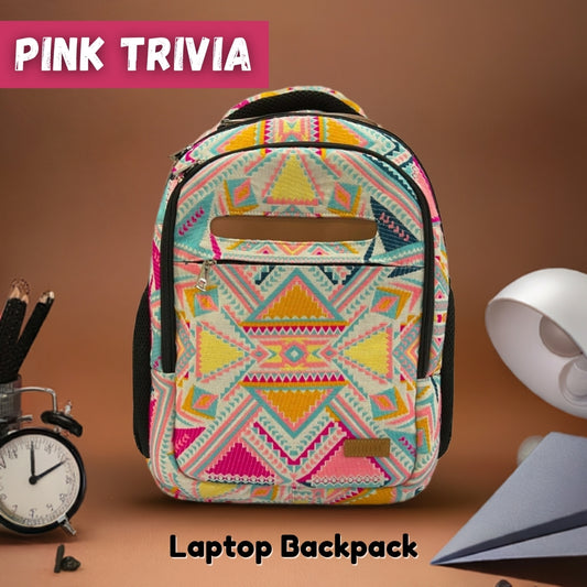 Pink Trivia- Travel & Laptop BackPack