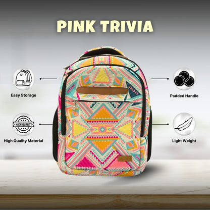 Pink Trivia- Travel & Laptop BackPack