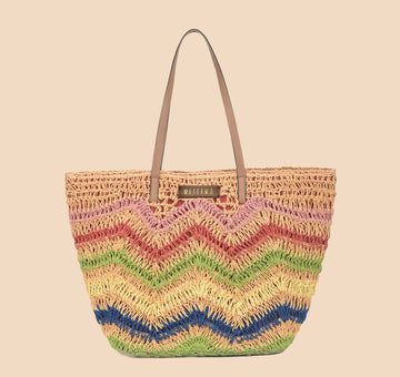 Azya - Multicolor Raffia Tote Bag