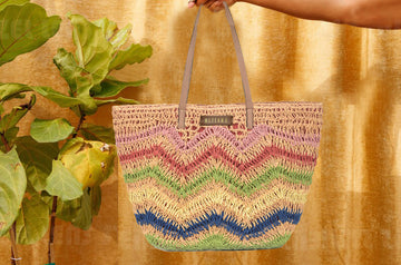 Azya - Multicolor Raffia Tote Bag