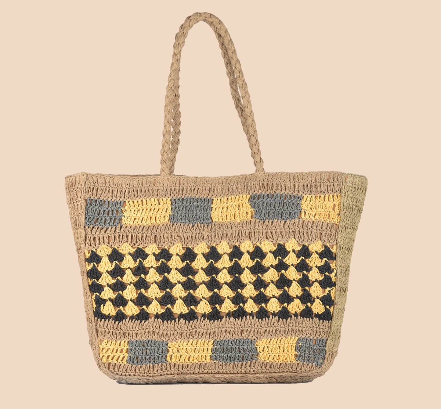 Rubai - Raffia Box Bag
