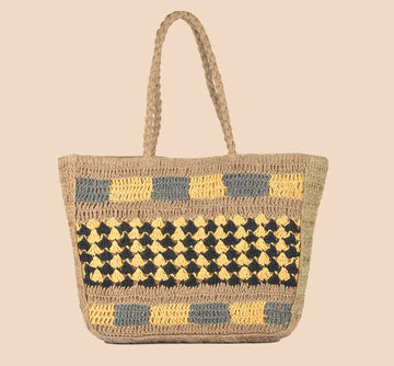 Rubai - Raffia Box Bag