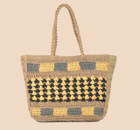 Rubai - Raffia Box Bag