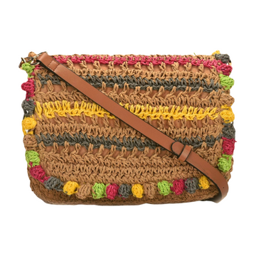 Debola - Multicolor Raffia Crossbody Bag