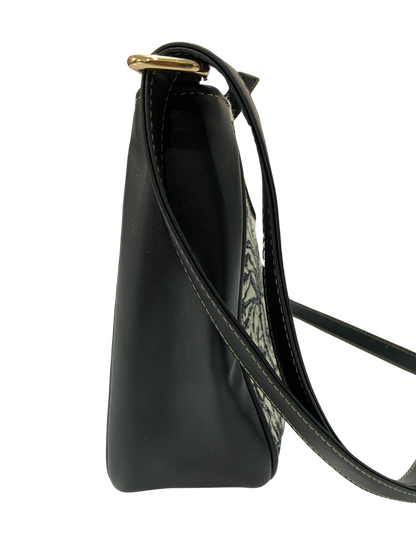 Artisan Weave Sling Bag - Monochrome Tribal