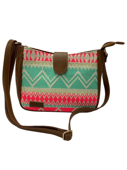 Artisan Weave Sling Bag - Mint Blush (BOGO)