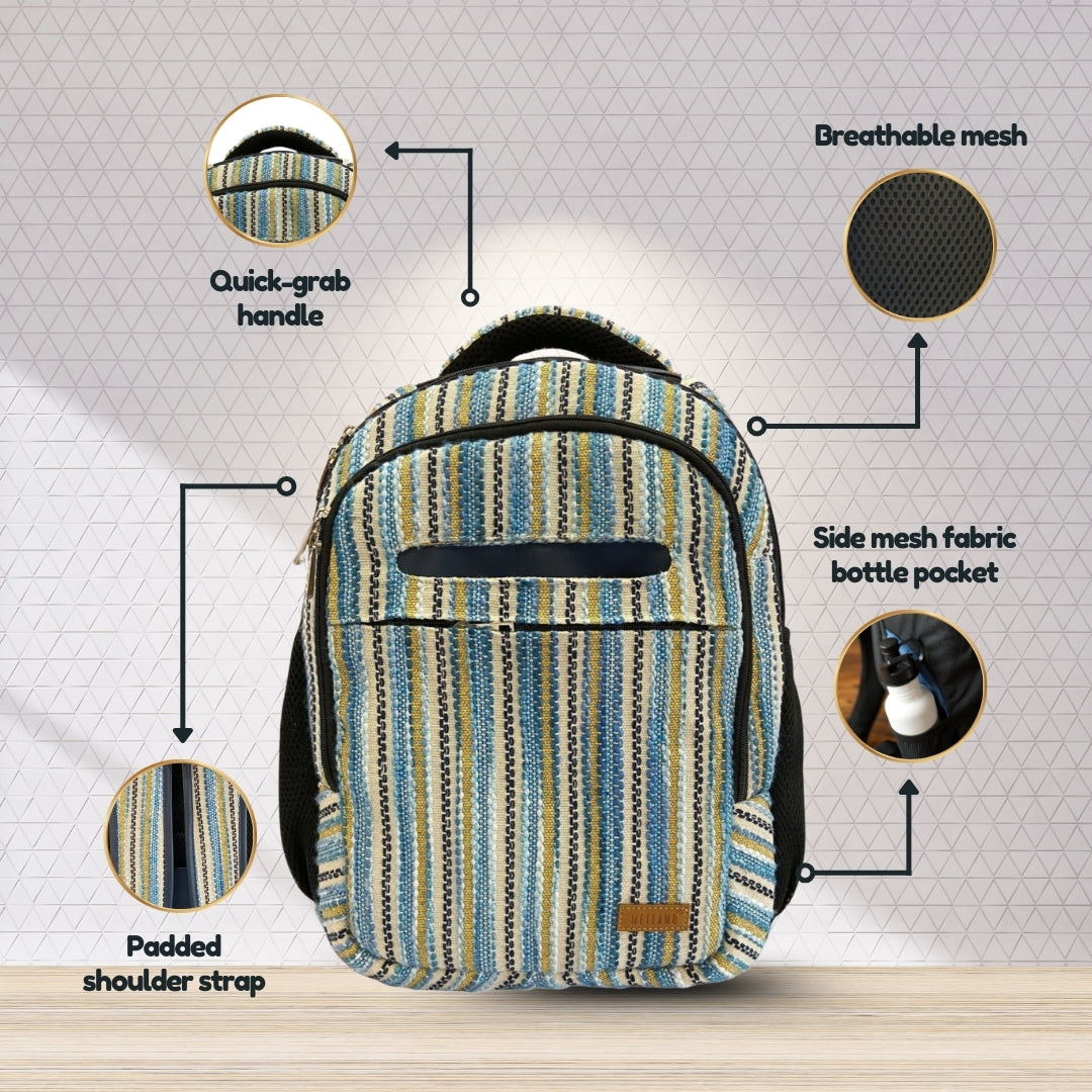 Blue Wave - Travel & Laptop BackPack
