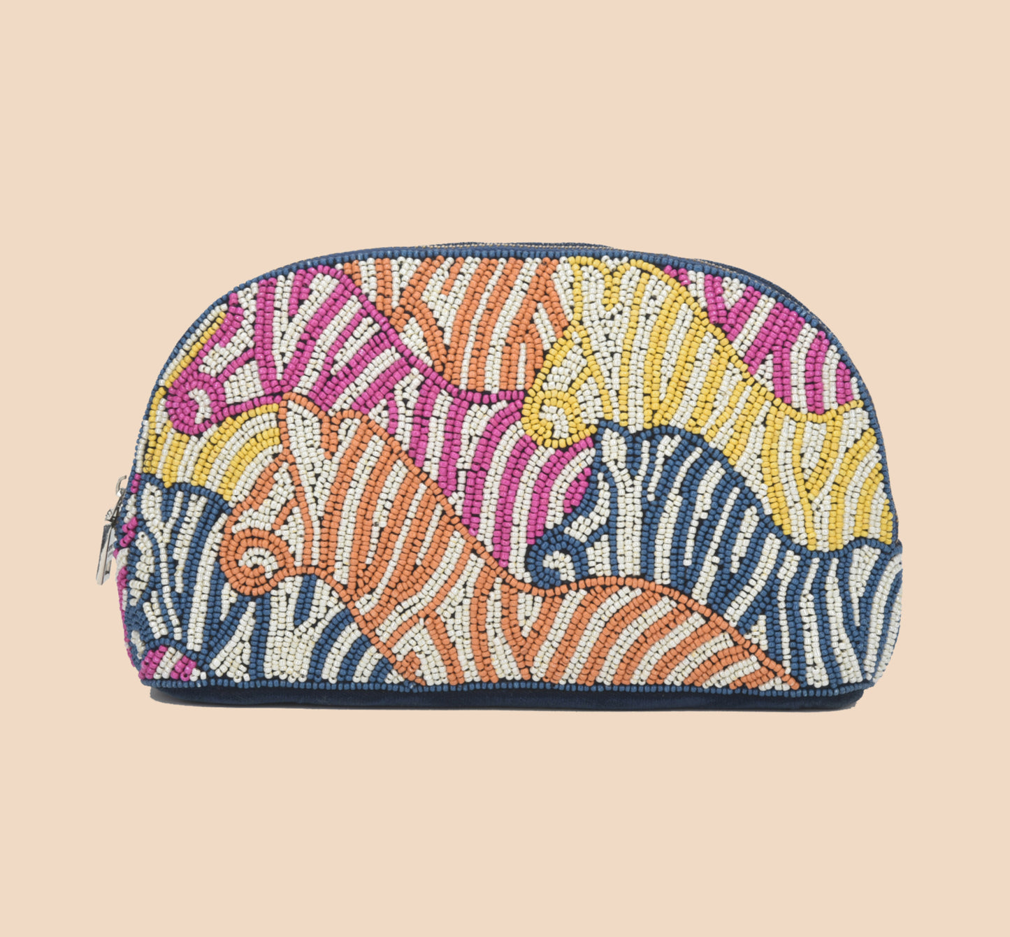 Sequina Pink - Beaded Make-Up Pouch