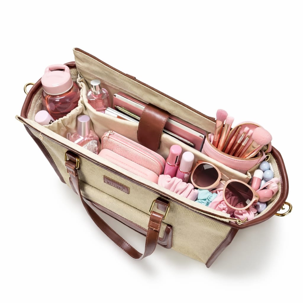 Artisan Weave Office Tote - Sandstone Carry