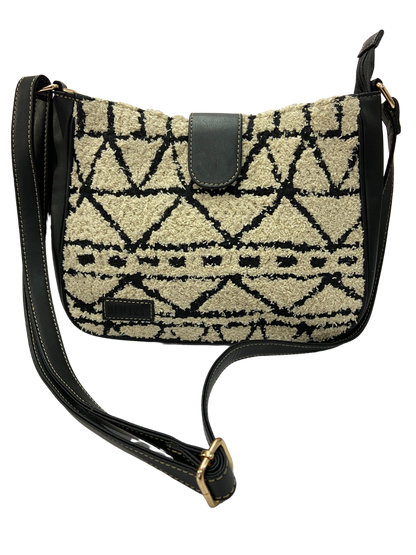 Artisan Weave Sling Bag - Monochrome Tribal