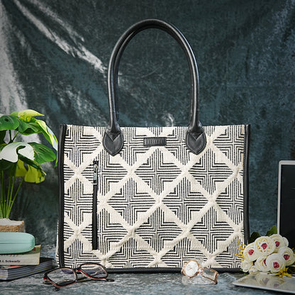 Artisan Weave Tote - Duo Tone