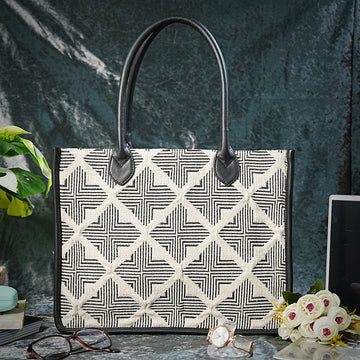 Artisan Weave Tote - Duo Tone