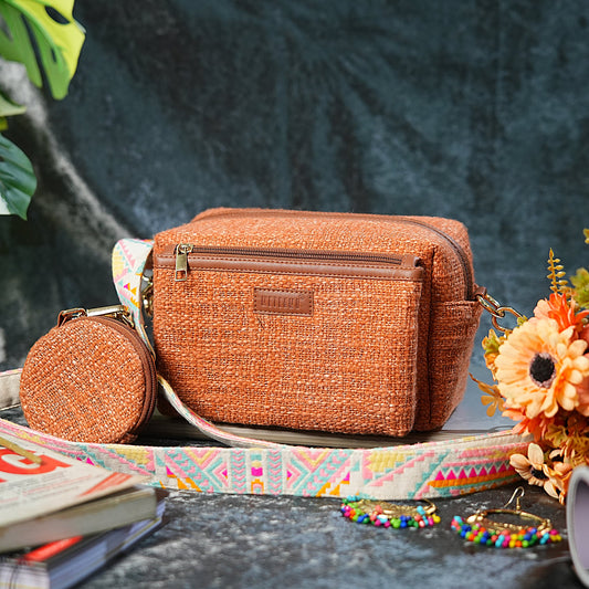🎁 Sunset Amber - Box Sling Bag (BOGO) (Discount)