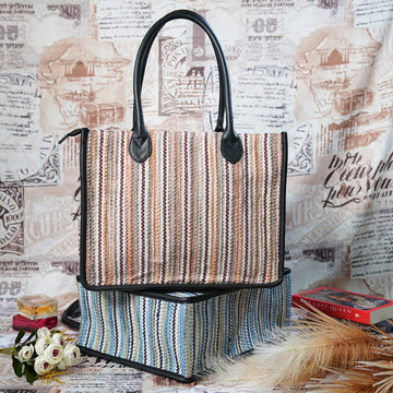 Artisan Weave Tote - Sand