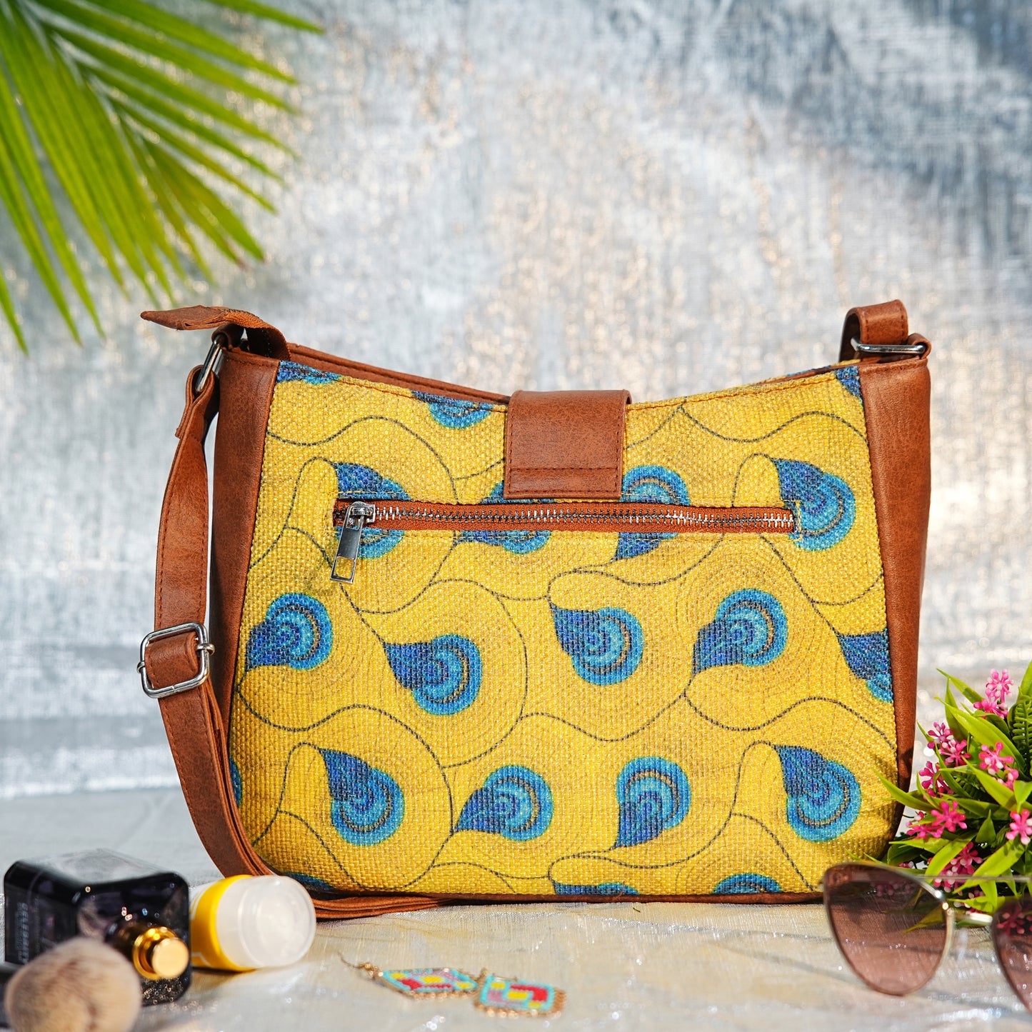 Sling Bag - Yellow Peacock (BOGO)