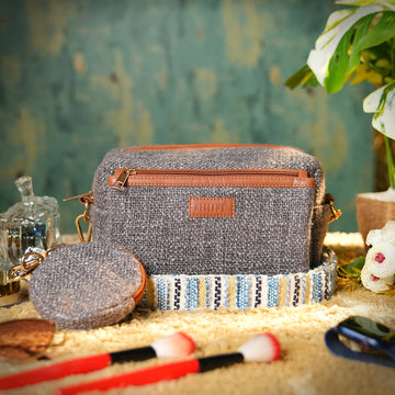 Charcoal Shadow - Box Sling Bag