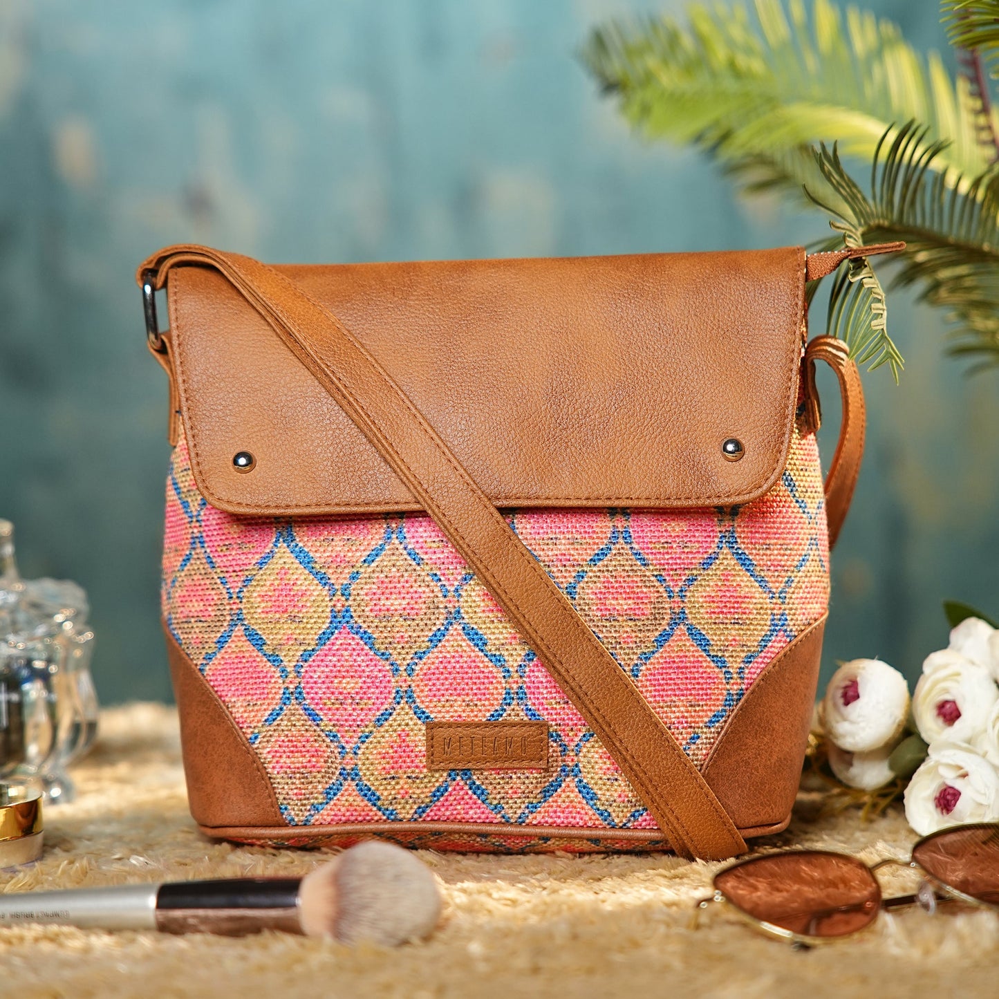 🎁 Sling Bag with Flap - Ruhani Pink (BOGO) (Discount)