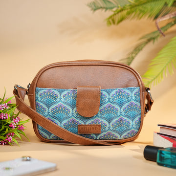 Sling Bag - Blue Lotus