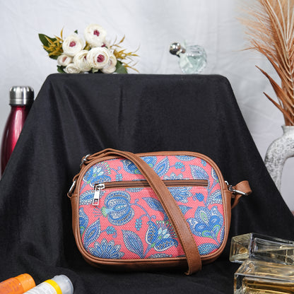 Sling Bag - Blue & White Flowers (BOGO)