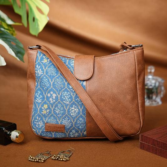 🎁 Sling Bag - Blue Flowers (BOGO) (Discount)