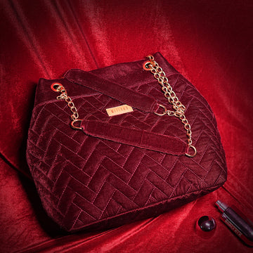 Roush- Red Velvet Party Shoulder Bag