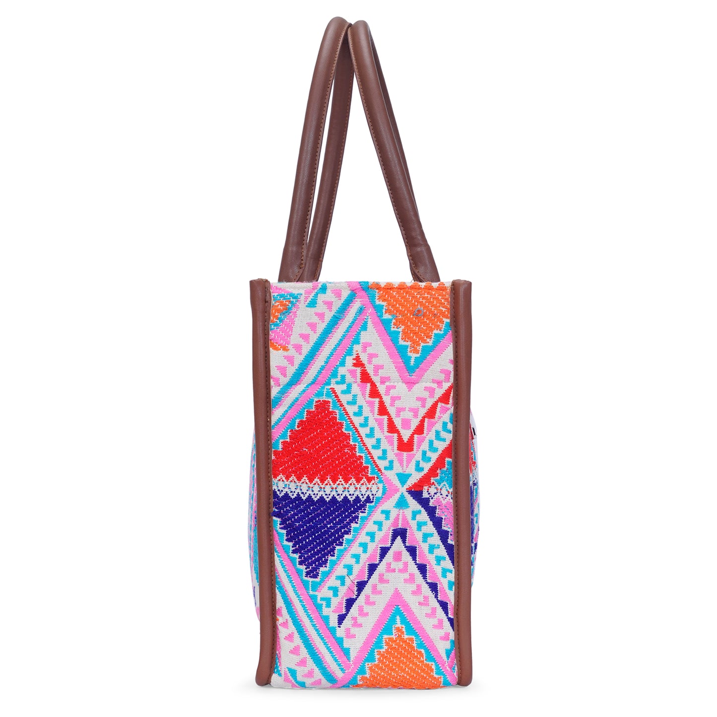 Artisan Weave Tote - Rose