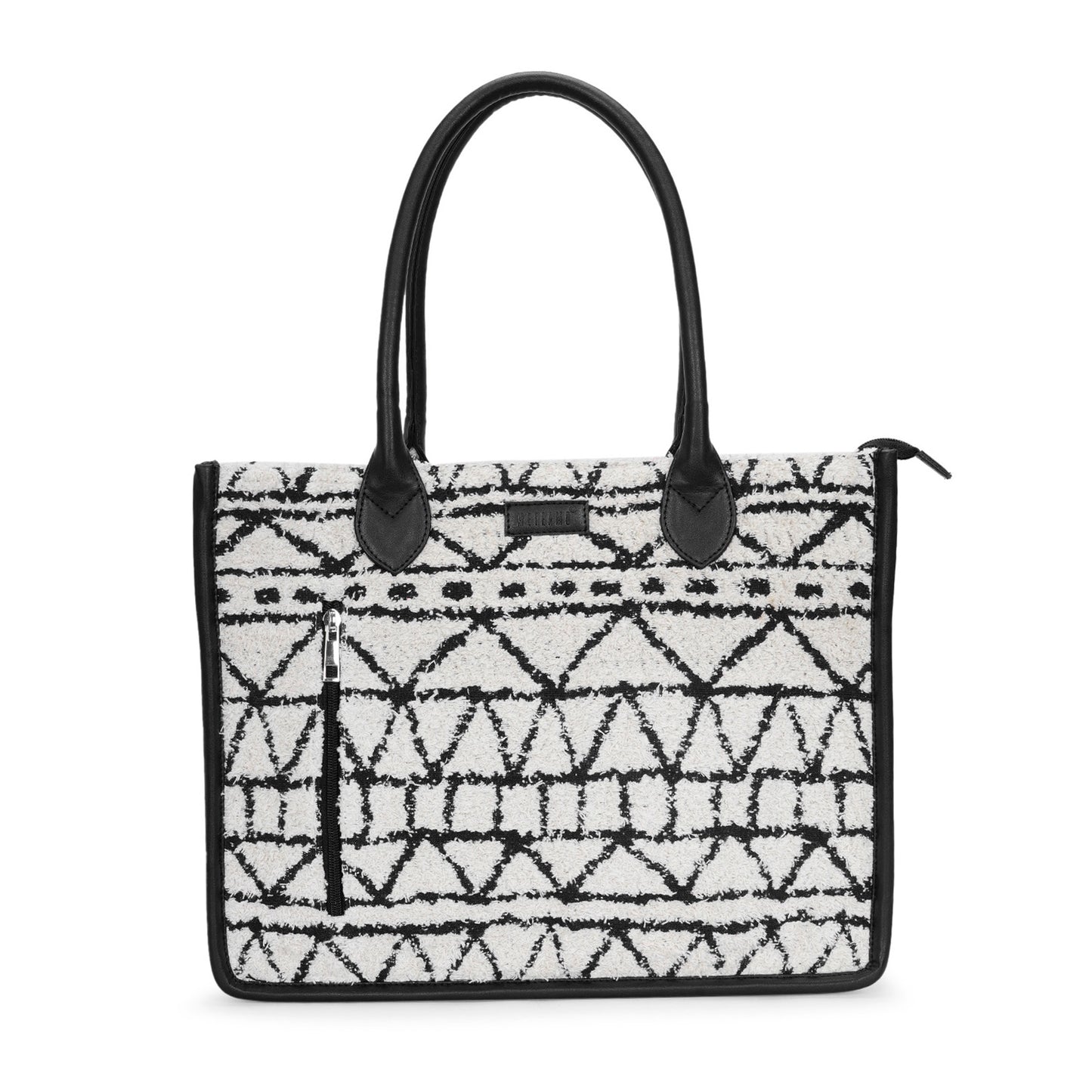 Artisan Weave Tote - Monochrome Tribal