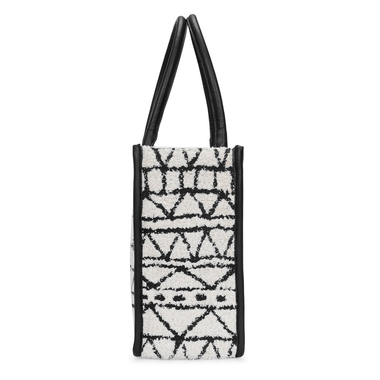 Artisan Weave Tote - Monochrome Tribal
