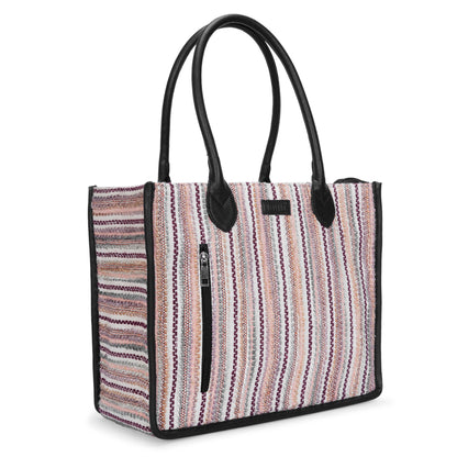 Artisan Weave Tote - Sand