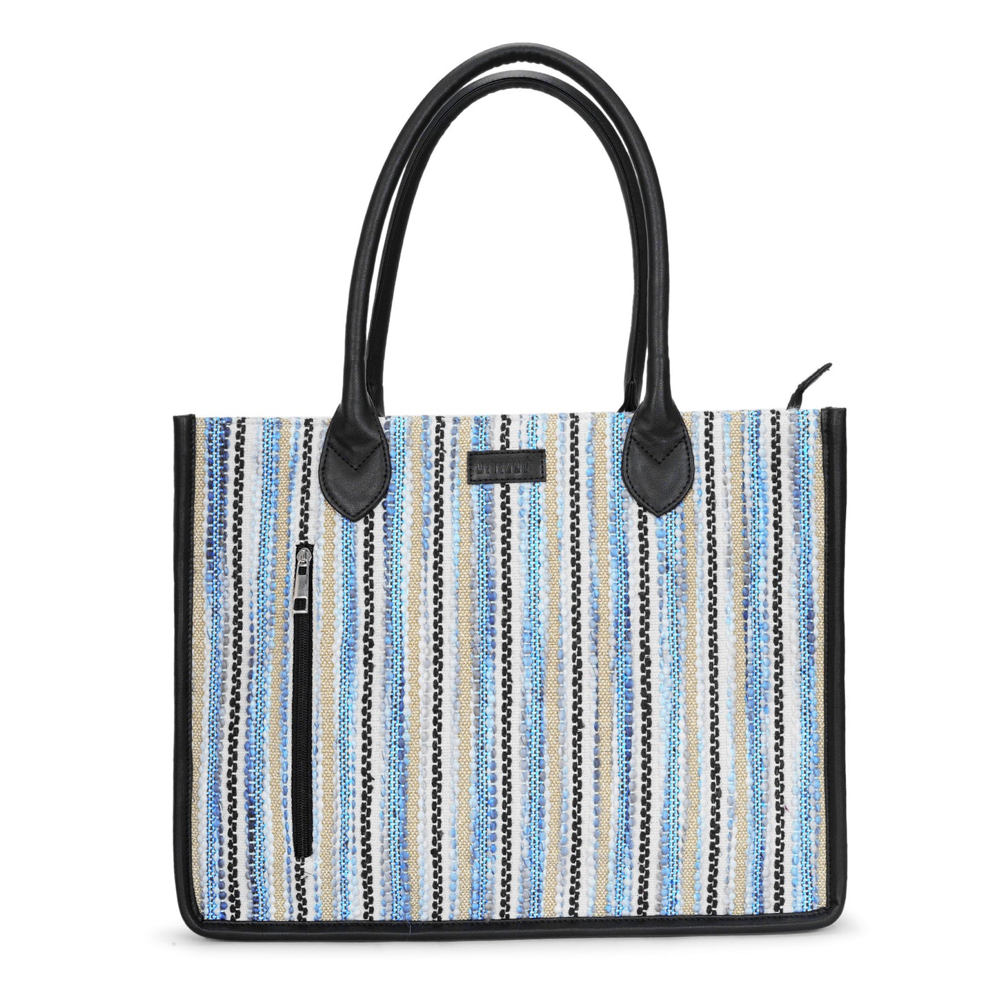 Artisan Weave Tote - Blue Wave