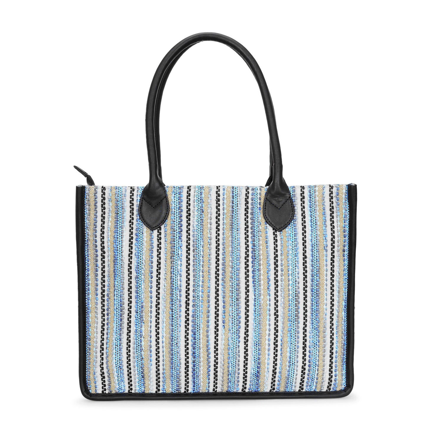 Artisan Weave Tote - Blue Wave