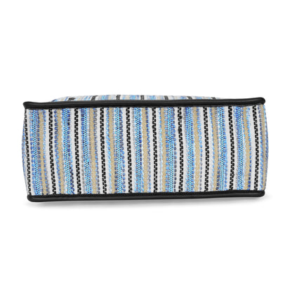 Artisan Weave Tote - Blue Wave