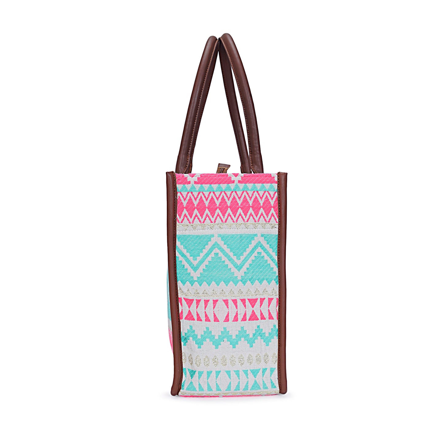Artisan Weave Tote - Mint Blush