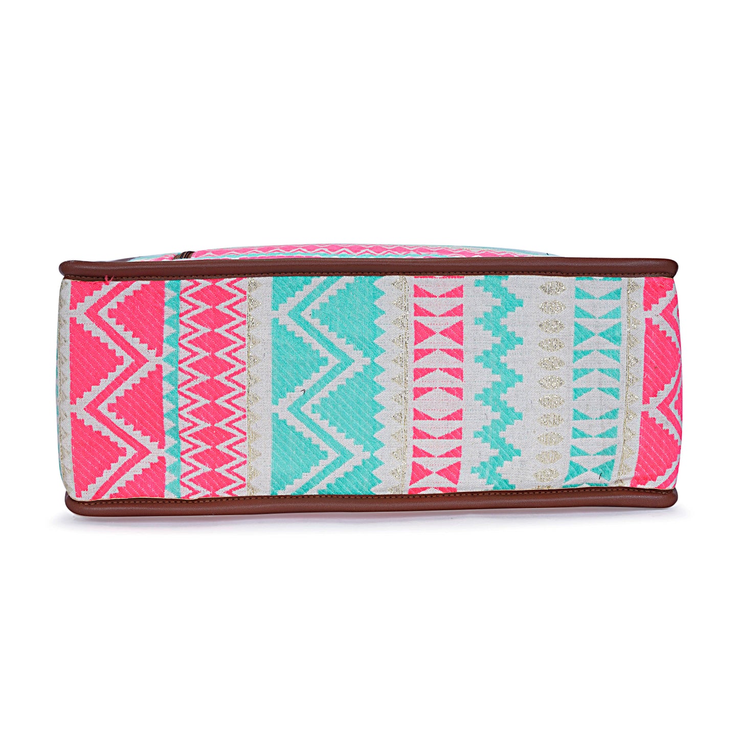 Artisan Weave Tote - Mint Blush