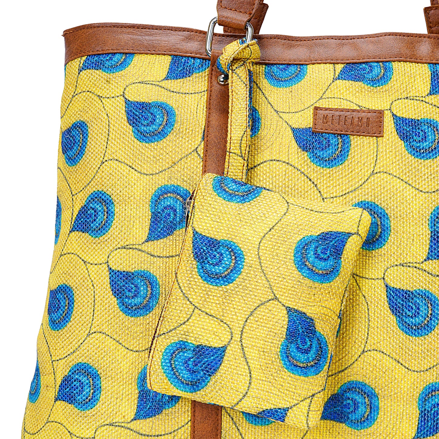 Office Tote - Yellow Peacock