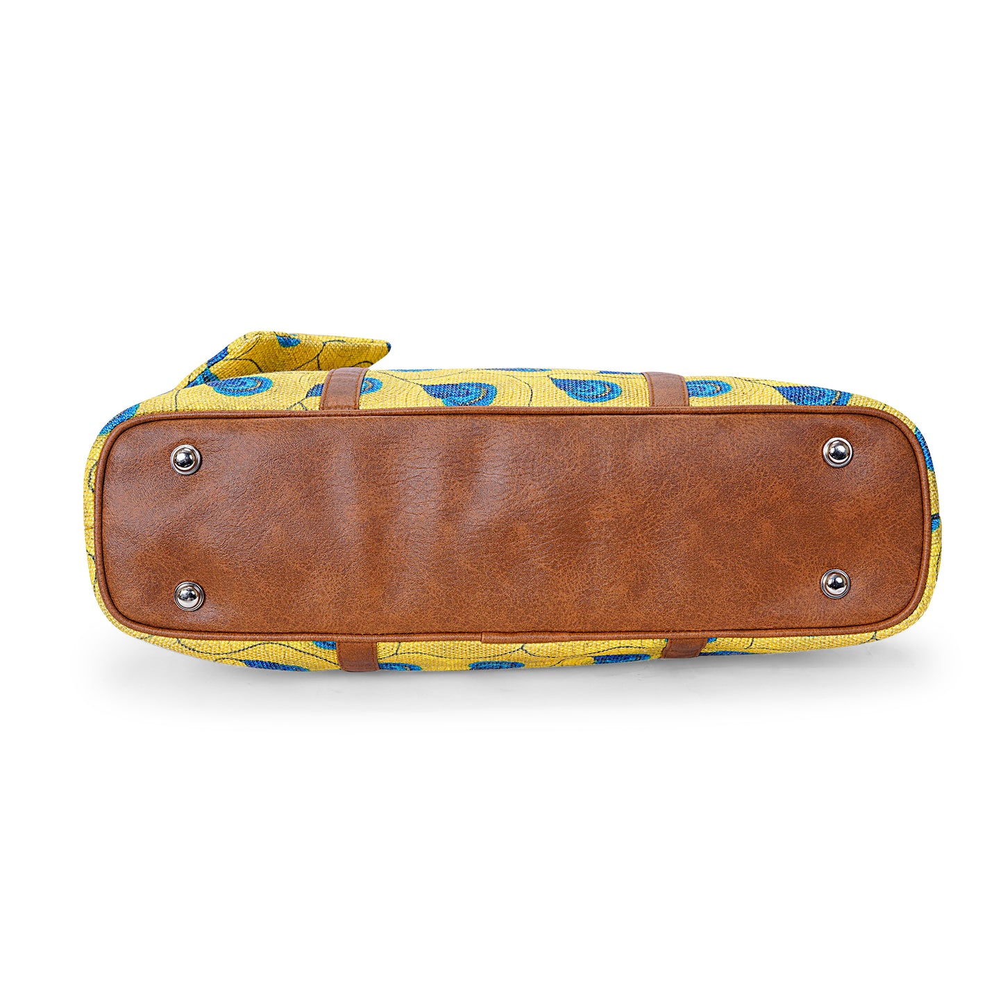 Office Tote - Yellow Peacock