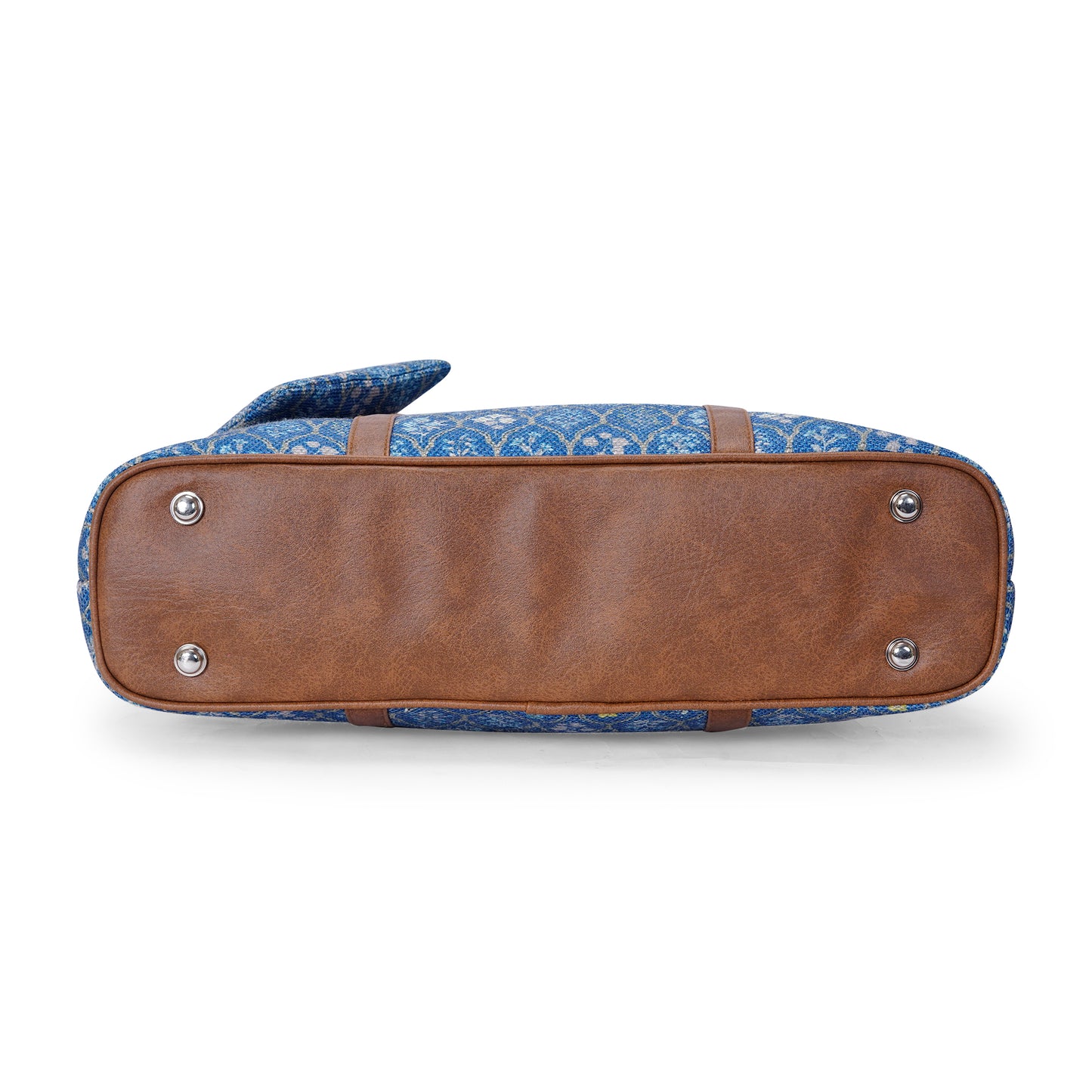 Office Tote - Blue Flowers