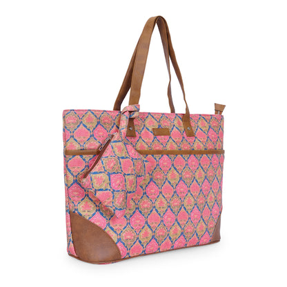 Ruhani Pink - Tote Bag with Mini Pouch